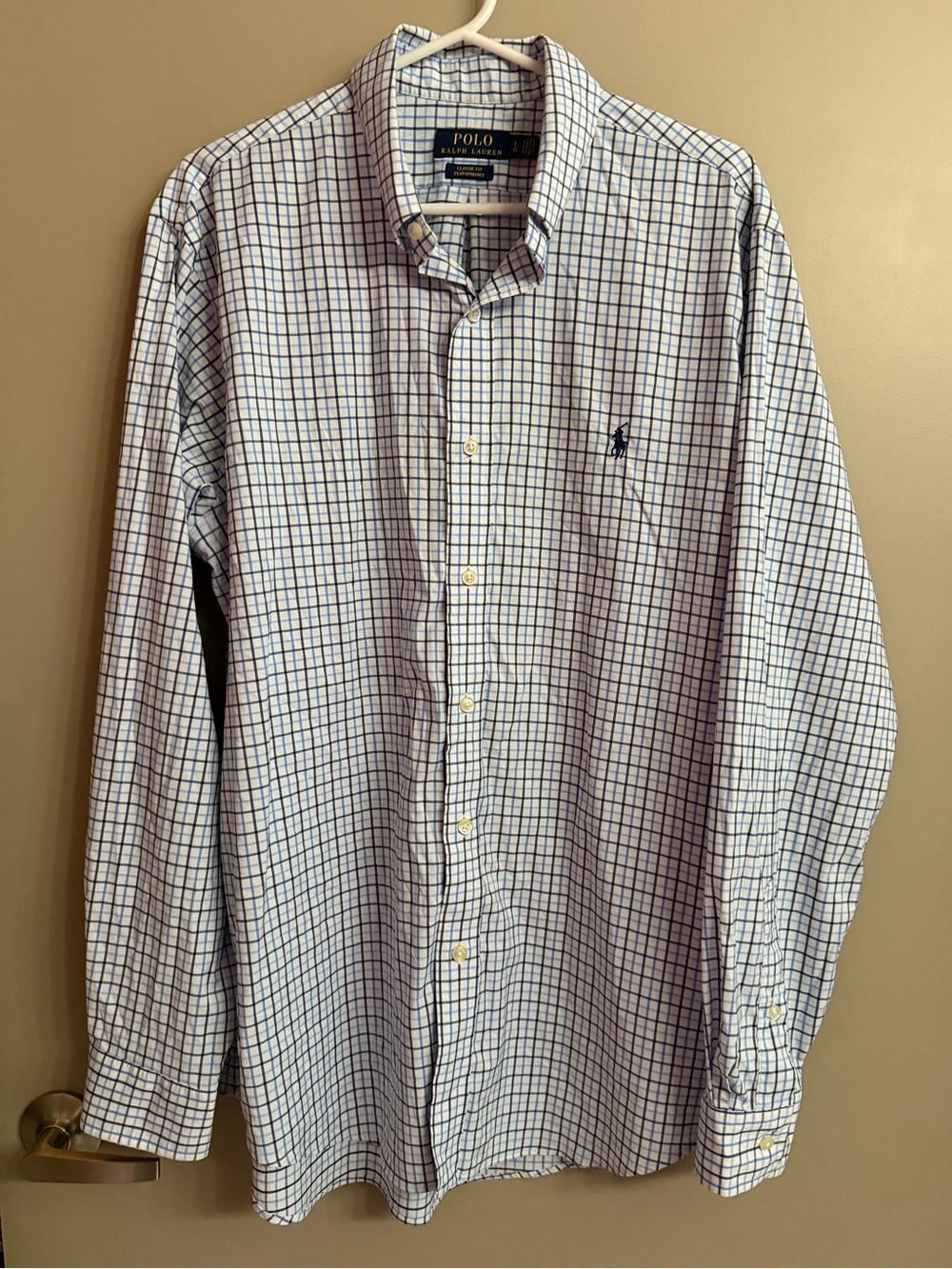 Polo Ralph Lauren Classic Fit Performance Long Sleeve Button Down Dress Shirt